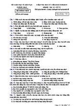 Đề kiểm tra học kì I môn Địa lý Lớp 12 - Mã đề 719 - Năm học 2018-2019 - Sở giáo dục và đào tạo Quảng Nam